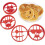Emoji siliconen pannenkoek- en eiervormen set van 4 2