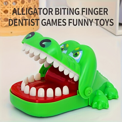Interactive Crocodile Finger Biting Toy - Interactive Party Board Game Toy for Multiple Players - Pulling Game 2