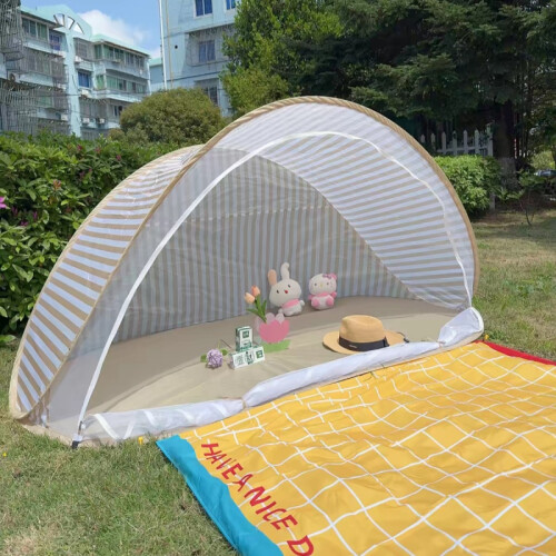 Outdoor Automatic Sun Shade Tent / Portable Beach Canopy / Mosquito-Proof Awning / Foldable Quick-Setup Camping Tent 1