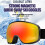 Magnetic Snow Goggles Sun Blocking High Impact Protections-grey 2