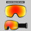 Magnetic Snow Goggles Sun Blocking High Impact Protections-grey 6