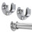 Supports de tringle à rideau de douche en forme de U, robustes, 2 pièces 4