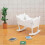Modelo de cuna de madera para dormitorio, 2 piezas 4