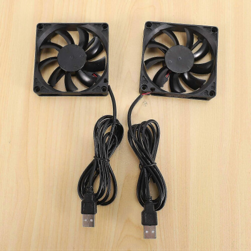 Ventola USB da 80 mm 5 V, ventola di raffreddamento CC brushless da 80 mm (8 cm) 8015 per PC, computer, router, case, 2 pezzi 1