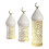 Elegant Moroccan White Cut Iron LED Lantern With Traditional-M 2