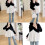 Flattering Patchwork Pregnant Tops Designed With-black white M 4