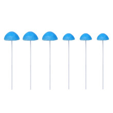 6 Stuks Blauwe Paddestoel Gazon Decoraties Stakes Artistieke