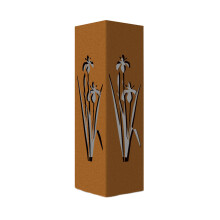 Stable Tall Metal Garden Ornament With Intricate Carving-H