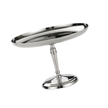 Vorspeisenplatten aus Edelstahl mit Füßen, Kuchen, Dessert,-L