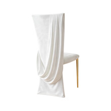 Sophisticated Chair Scarf Seat Cover For-Bleached Color