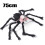 Supergruselige Spinne Halloween-Requisite Schwarz 76 cm 4