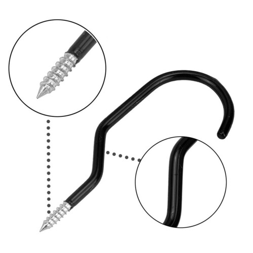 Ensemble de 4 crochets muraux robustes pour vélos 1