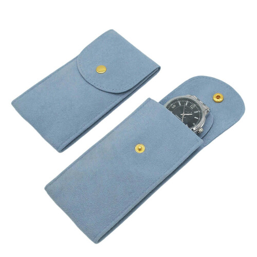 Travel Friendly Watch Protector Pouch Soft Scratch Resistant Fabric Lightweight Storage Jewelry Solution 1