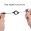 Adjustable Length USB 5V Power Cord DC4.0mmx1.7mm Plug Charging Cable Line compatible with LED Lights Small Electronics 3