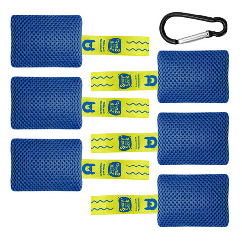 Collection de tâches de nez de chien en polyester, 6-Bleu