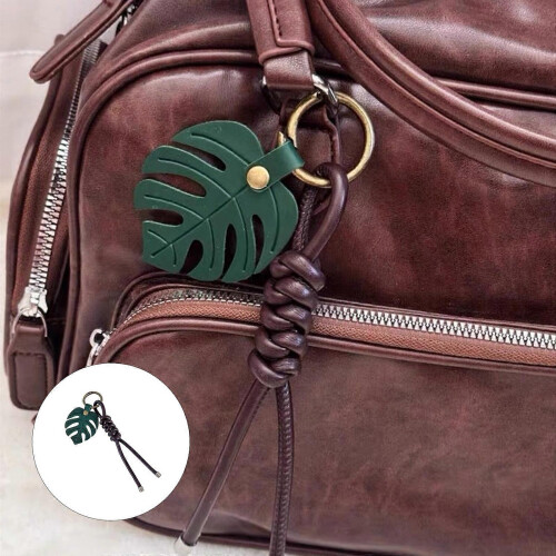 Retro Inspired Palms Styles Key Holder Sturdy Handmade Leather Craft Practical Gift 1
