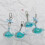 Adorable Resin Whale Keychain Featuring Multicolor Beads Stylish Accessory Multicolor 2