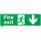 Worksafe SS22V1 Safety Sign Fire Exit (Down) - Self-Adhesive Vinyl 1