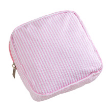 Polyester bubbelpatroon klein reisetui voor-Roze