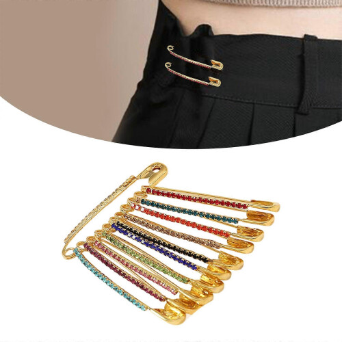 Versatile Alloy Fastening Pins Bundle Efcompatible withtlessly Adjust Garment Fit While Adding Elegant Touch 1