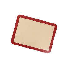 Heat Resistant Silicone Cookie Sheet Perfect For Baking-Red 2
