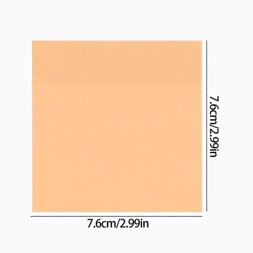 5 Pcs Waterproof Note Pad Clear Memos Pad Easy to Write Multifunctional Notepads Macaroon Color Sticking Note 2