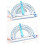 Multifunctional Protractor with Adjustable Circle Drawing Ruler and Angles Ruler compatible with Architect Student Drafting Proj 4