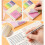 Recyclable Paper Notebook and Adhesive Note Set compatible with Student Office Workers Note Taking Daily Planning Task Management Multicolor 4