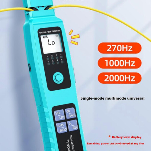 Complete Advanced 6 Function Fiber Testing Diagnostic Device With 10km Inspection Ranging Rechargeable Cell And LED Beam Multicolor 1