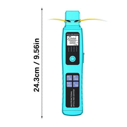 Complete Advanced 6 Function Fiber Testing Diagnostic Device With 10km Inspection Ranging Rechargeable Cell And LED Beam Multicolor 2
