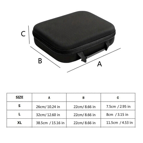 Drill Tool Bag 3 Sizes EVA Reincompatible withced Storage Organizer Bag With Adjustable Inner Sections compatible with Power Tools Accessories 2