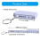 10 Fold Plastic Ruler Keychain Multipurpose Folding Ruler Keyring Student Measuring Tool compatible with Easy Measurements 3