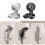 Handheld Showerhead Bracket Adjustable Shower Holder Removable Showerhead Bracket Suction Cup Shower Head Hold 2