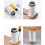 Adjustable Furniture Risers - Cabinet Legs 4-Pack White S 3