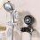 Handheld Showerhead Bracket Adjustable Shower Holder Removable Showerhead Bracket Suction Cup Shower Head Hold 5
