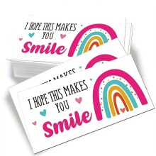 Lot de 50 cartes de remerciement kraft 9 x 5 cm