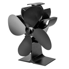4-Blatt-Ofenlüfter mit Wärmeantrieb – Aluminium, leise