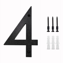 Numéros de maison 3D noir mat de 5 pouces