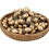 50 bellotas doradas artificiales con tapas naturales 1