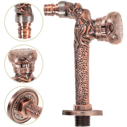 Vintage Wall-Mounted Faucet in Light Brown