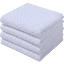 Torchons gaufrés RUseeN 100 % coton, 33 x 71 cm (lot de 4),