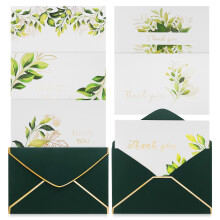 Lot de 36 cartes de remerciement pour enseignants avec motif floral