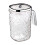 Jarra de plástico transparente con tapa, 2 litros, libre de BPA. 1