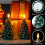 Grønt LED flammeløst juletræslys 21 cm 3