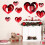 Decorazioni a forma di cuore da appendere per San Valentino (16 pezzi) 2