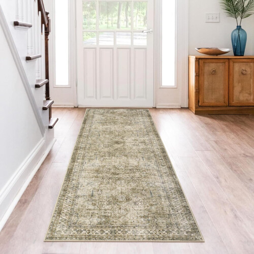 Χαλί για διάδρομο Taupe 60 x 180 εκ. Πλενόμενο αντιολισθητικό 1