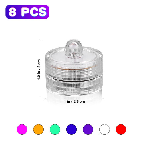 8er-Packung LED-Teelichter mit Farbwechsel 1