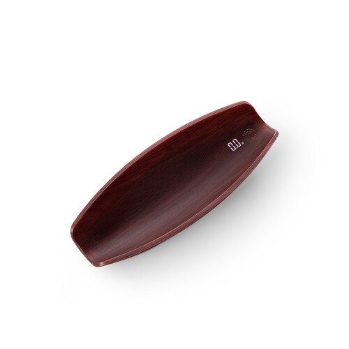 Walnut Color Digital Tea Scale 500g/0.1g with USB Charging Red 2