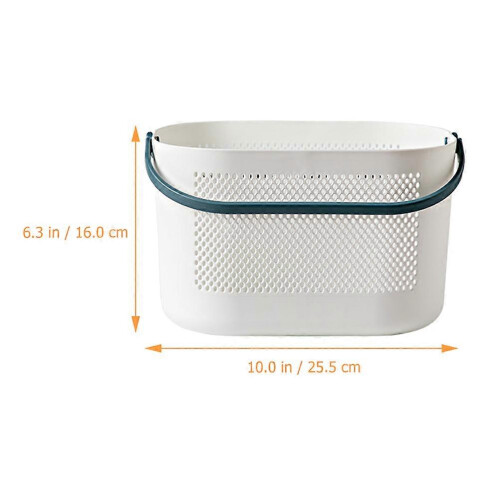 Portable Plastic Storage Basket for Storage Shower Basket with Handles 1