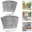 Plastic Laundry Basket for Storage Use with Handle 2Pcs Grey Clothes Laundry Hamper 3